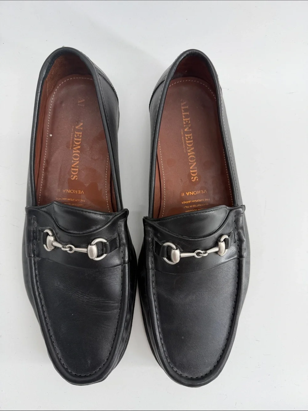 Allen Edmonds Verona fine European leather horsebit dress loafers sz 12 EEE